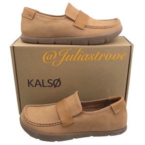 KALSO Dabb Leather Slip-On Loafer Earth Shoes NEW In Box